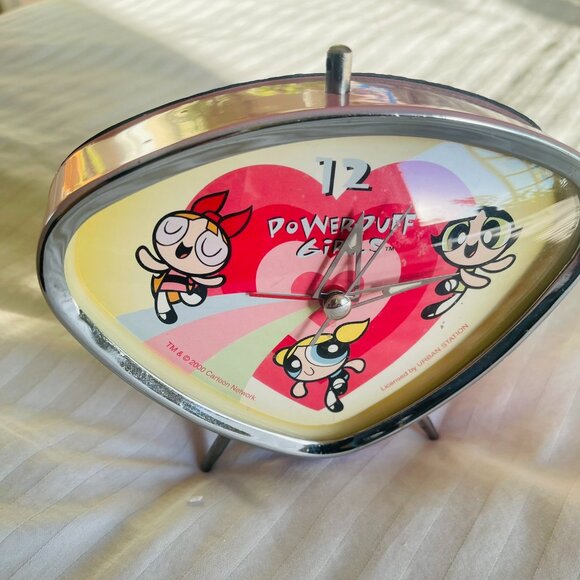 Vintage - POWERPUFF GIRLS DESK Clock. Collectors Item. Battery Operated. - Picture 7 of 7